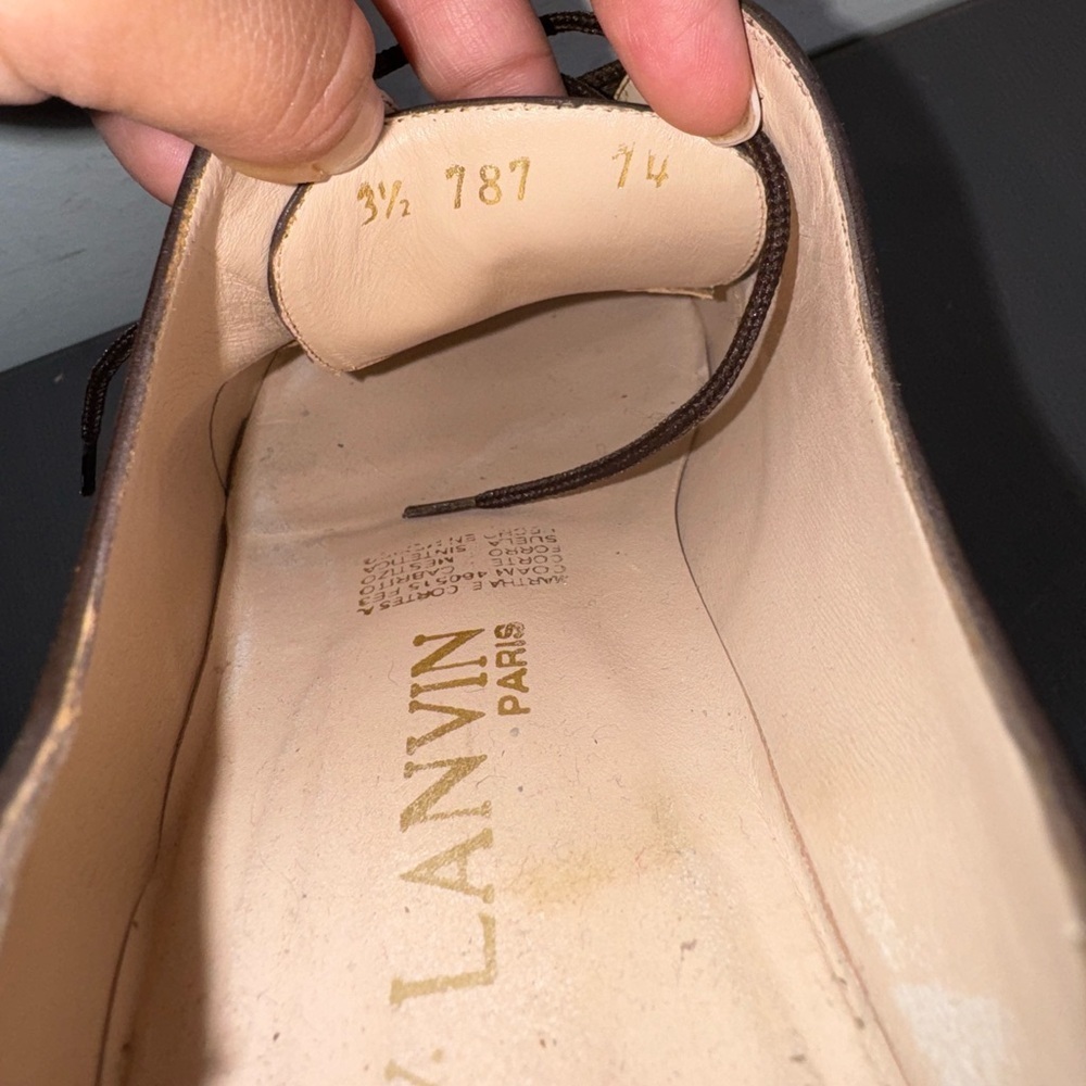 Lanvin Paris Women’s Dress Lace- up shoes - Picture 6 of 9